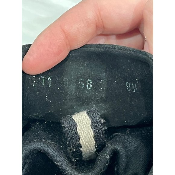 Gucci Scarpa Black Casual Velvet Comfort Shoe slip on sneakers men Size 9.5 - Picture 9 of 16